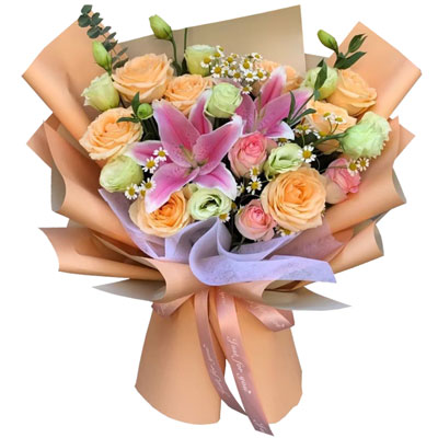 潍坊11朵玫瑰桔梗百合,陪你每个季节